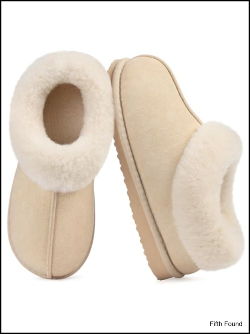 Fuzzy Memory Foam House Slippers Closed Back Faux Fur Cozy Winter